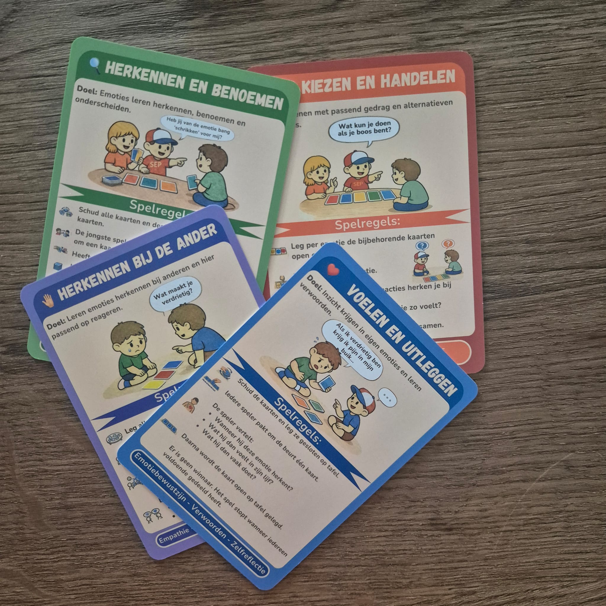 emotiekwartet kaarten